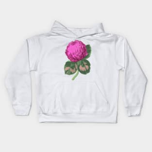 Screenprint Clover Flower Kids Hoodie